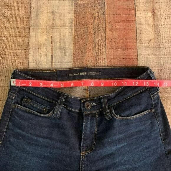 Big Star womens size 25L dark blue wash jeans Curvy fit hazel boot cut denim - Picture 2 of 10